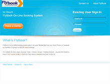 Tablet Screenshot of flybook.co.nz